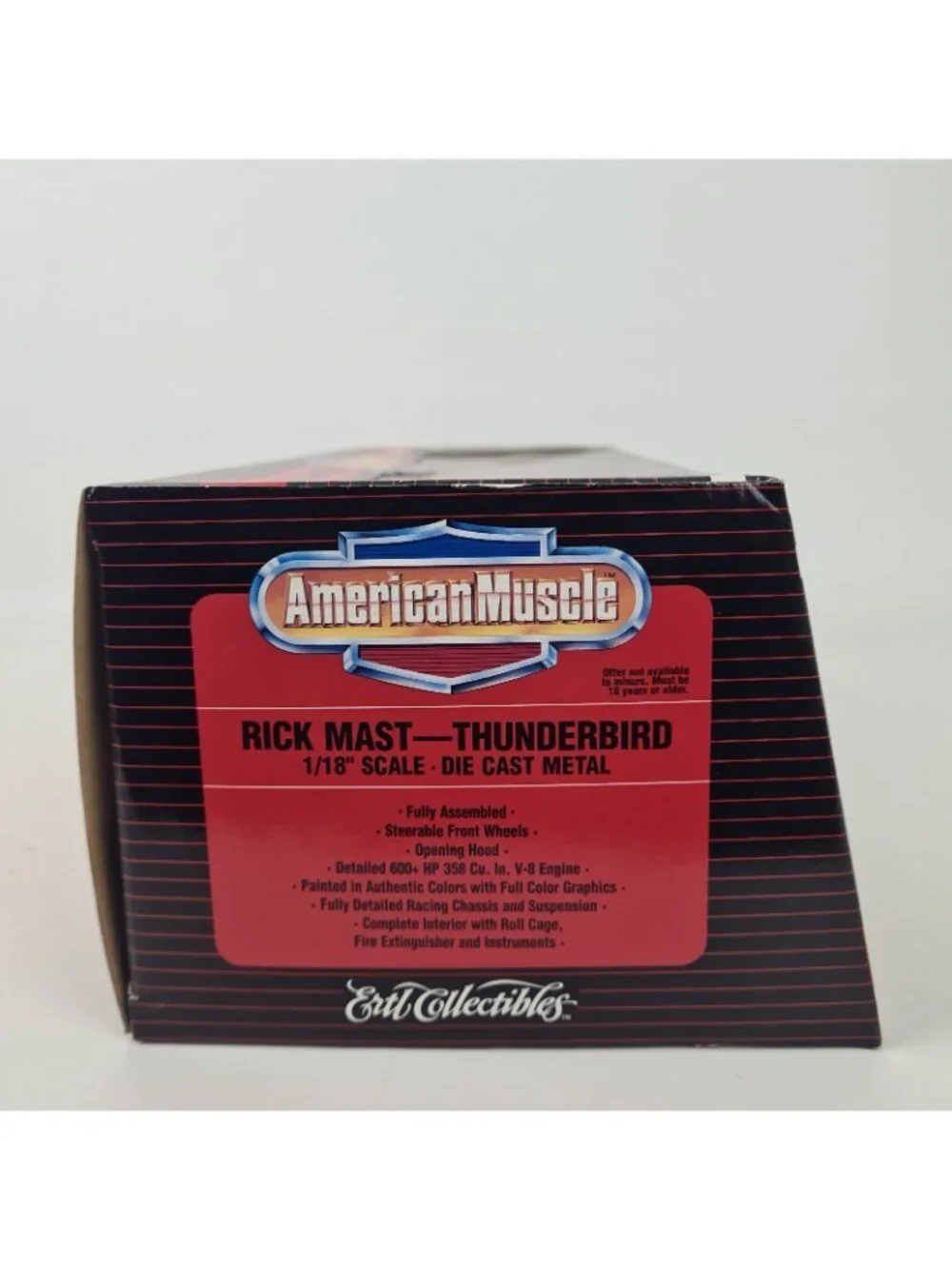 ERTL American Muscle Nascar Car Skoal White #1 Rick Mast 1:18 DieCast D72